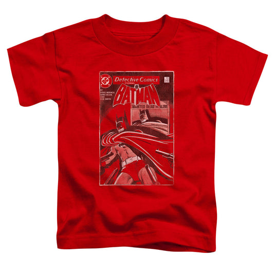 Batman Doa Cover Toddler Kids Youth T Shirt Red