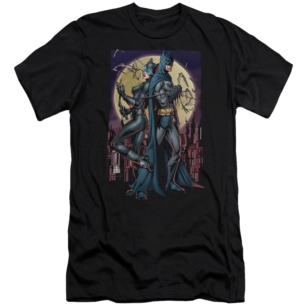 Batman Paint The Town Red - Men's Premium Slim Fit T-Shirt