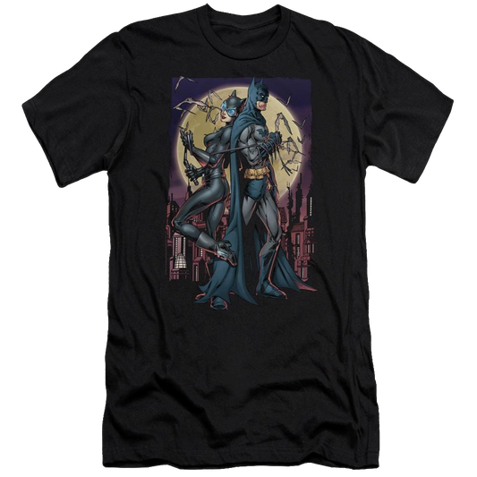 Batman Paint The Town Red - Men's Premium Slim Fit T-Shirt