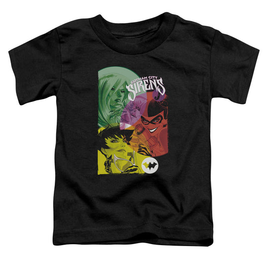 Batman Gotham Sirens Toddler Kids Youth T Shirt Black