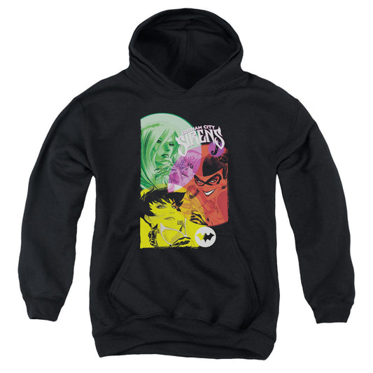 Batman Gotham Sirens Kids Youth Hoodie Black
