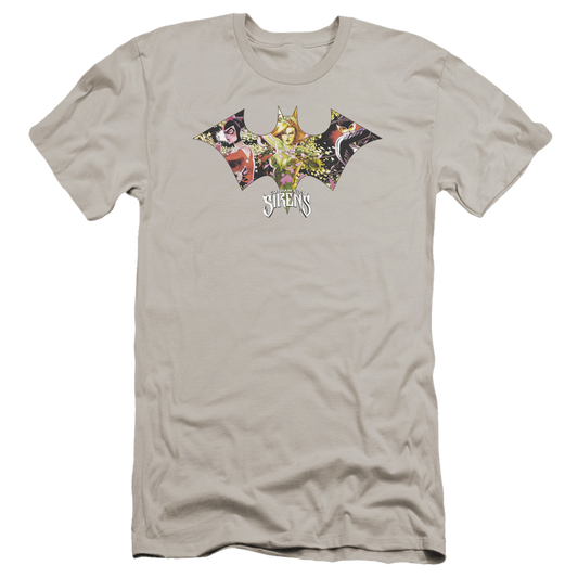 Batman Sirens Bat - Men's Premium Slim Fit T-Shirt