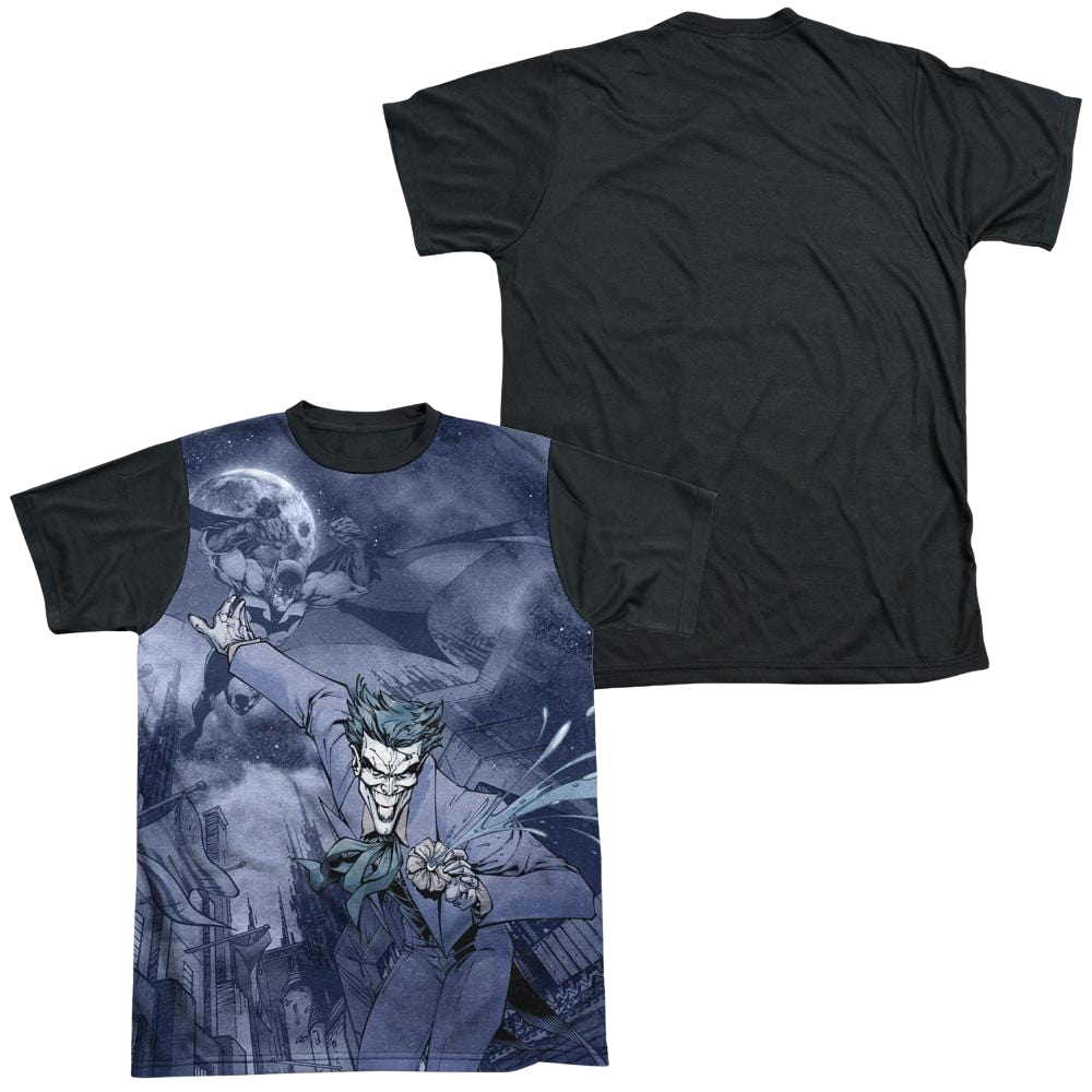 Batman Catch The Joker - Men's Black Back T-Shirt
