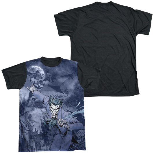 Batman Catch The Joker - Men's Black Back T-Shirt