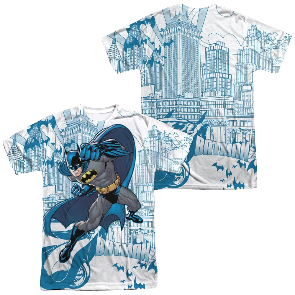 Batman Skyline All Over Men's All Over Print T-Shirt