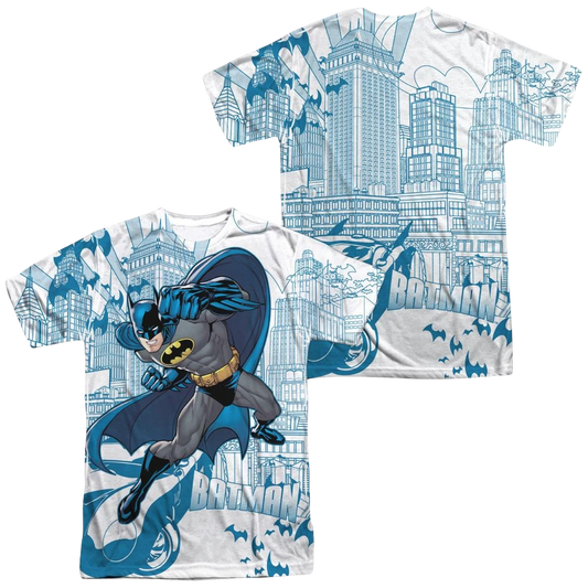 Batman Skyline All Over Men's All Over Print T-Shirt
