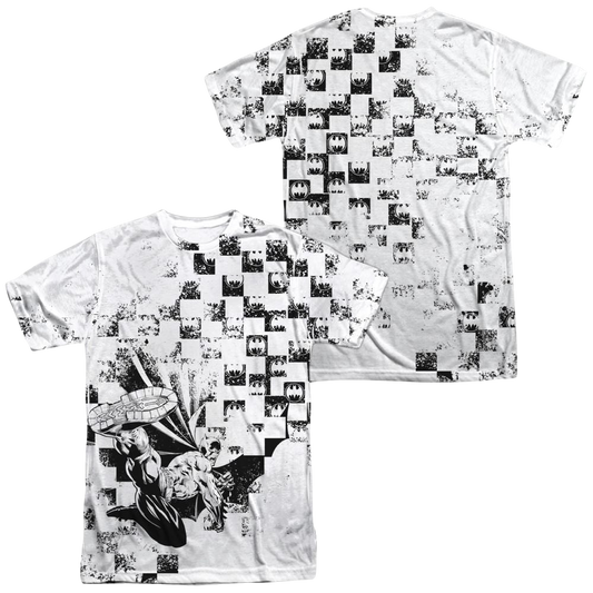 Batman Checkerboard Kick Men's All Over Print T-Shirt