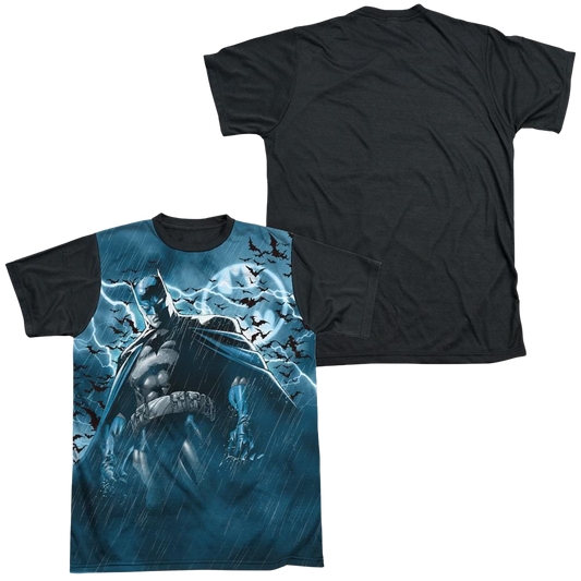 Batman Stormy Knight - Men's Black Back T-Shirt