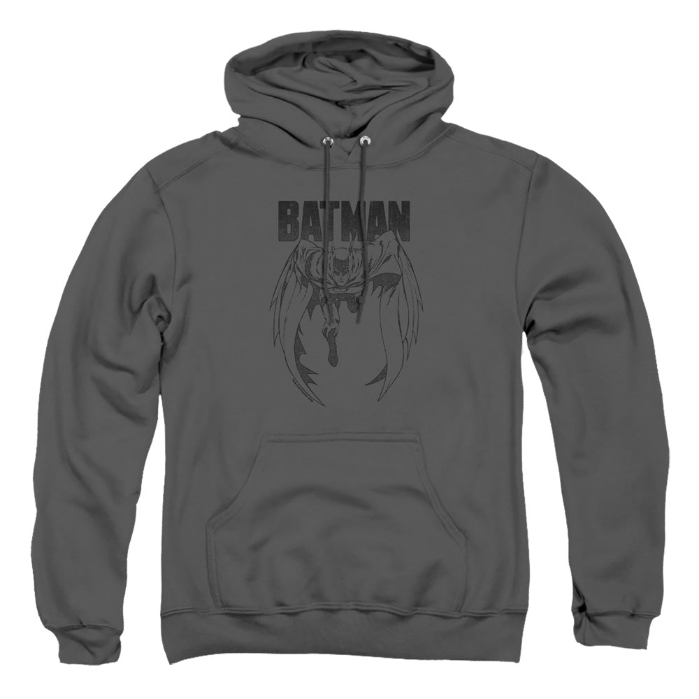 Batman Grey Noise Mens Hoodie Charcoal