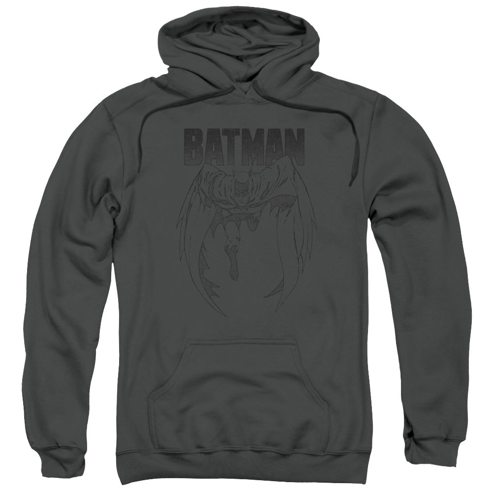Batman Grey Noise Mens Hoodie Charcoal