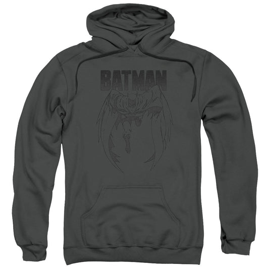 Batman Grey Noise Mens Hoodie Charcoal