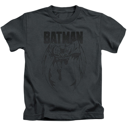 Batman Grey Noise Juvenile Kids Youth T Shirt Charcoal