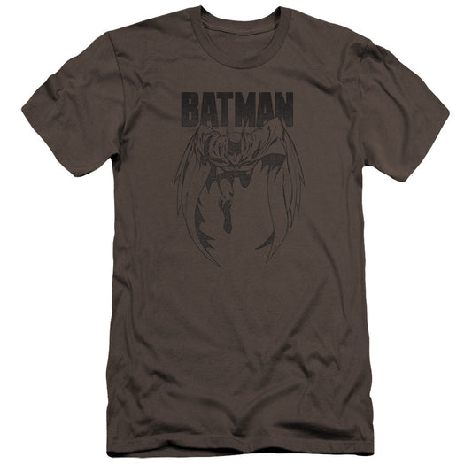 Batman Grey Noise Premium Bella Canvas Slim Fit Mens T Shirt Charcoal