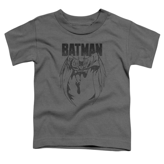 Batman Grey Noise Toddler Kids Youth T Shirt Charcoal