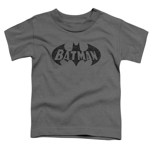Batman Crackle Bat Toddler Kids Youth T Shirt Charcoal