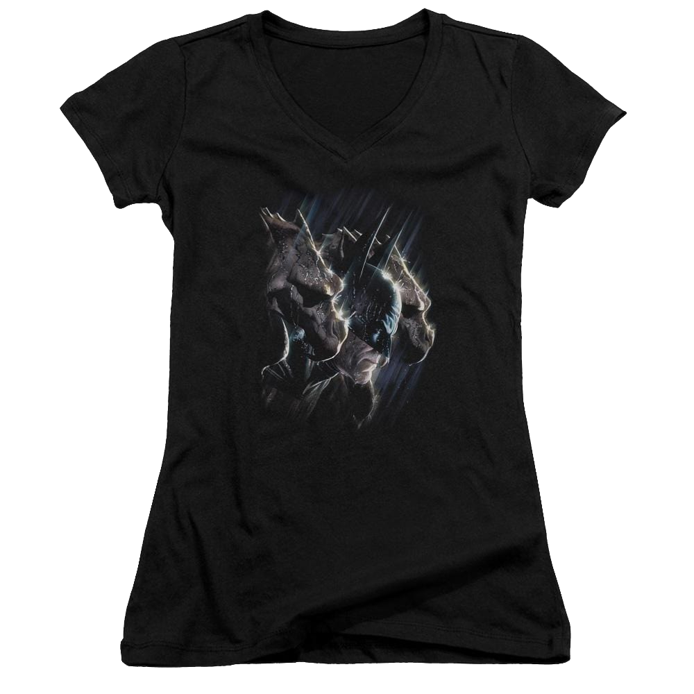 Batman Gargoyles - Juniors V-Neck T-Shirt