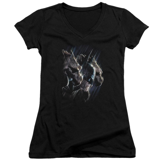 Batman Gargoyles - Juniors V-Neck T-Shirt