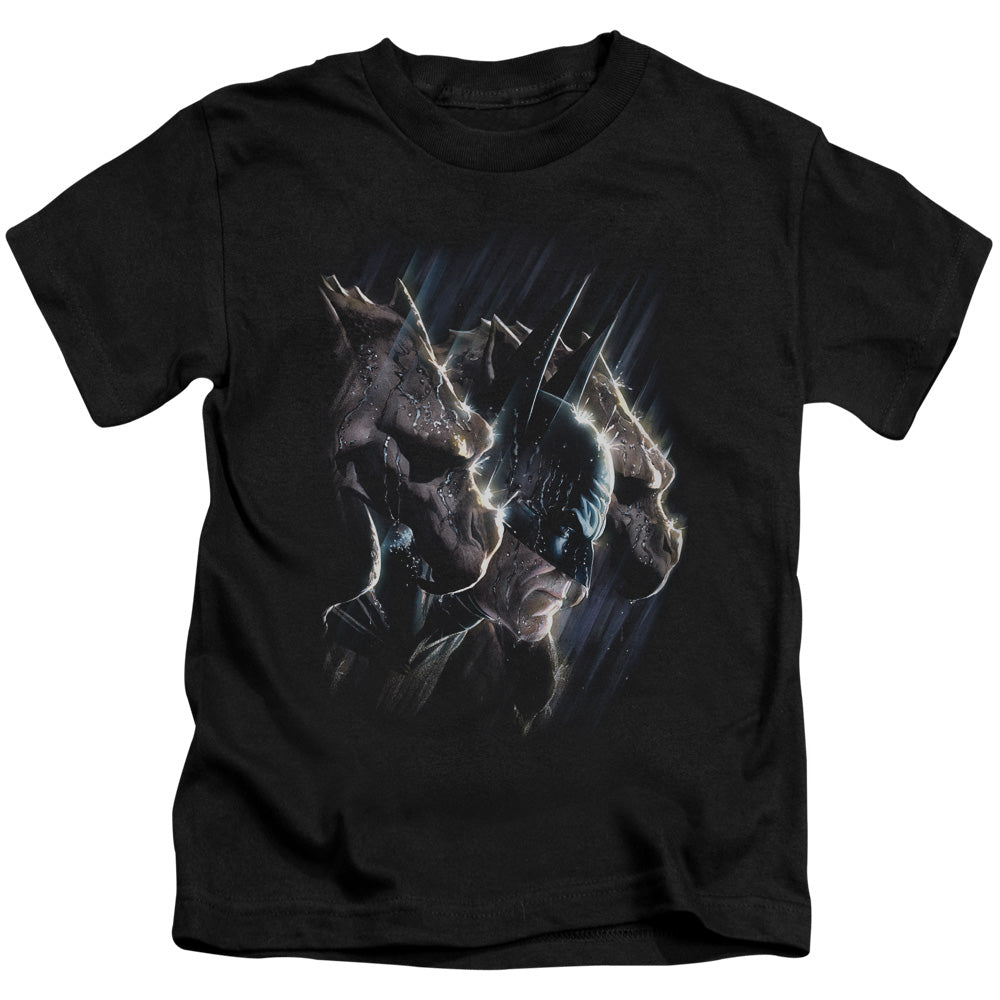 Batman Gargoyles Juvenile Kids Youth T Shirt Black