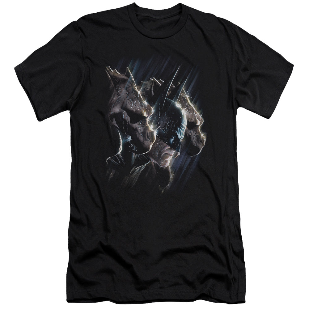 Batman Gargoyles Slim Fit Mens T Shirt Black