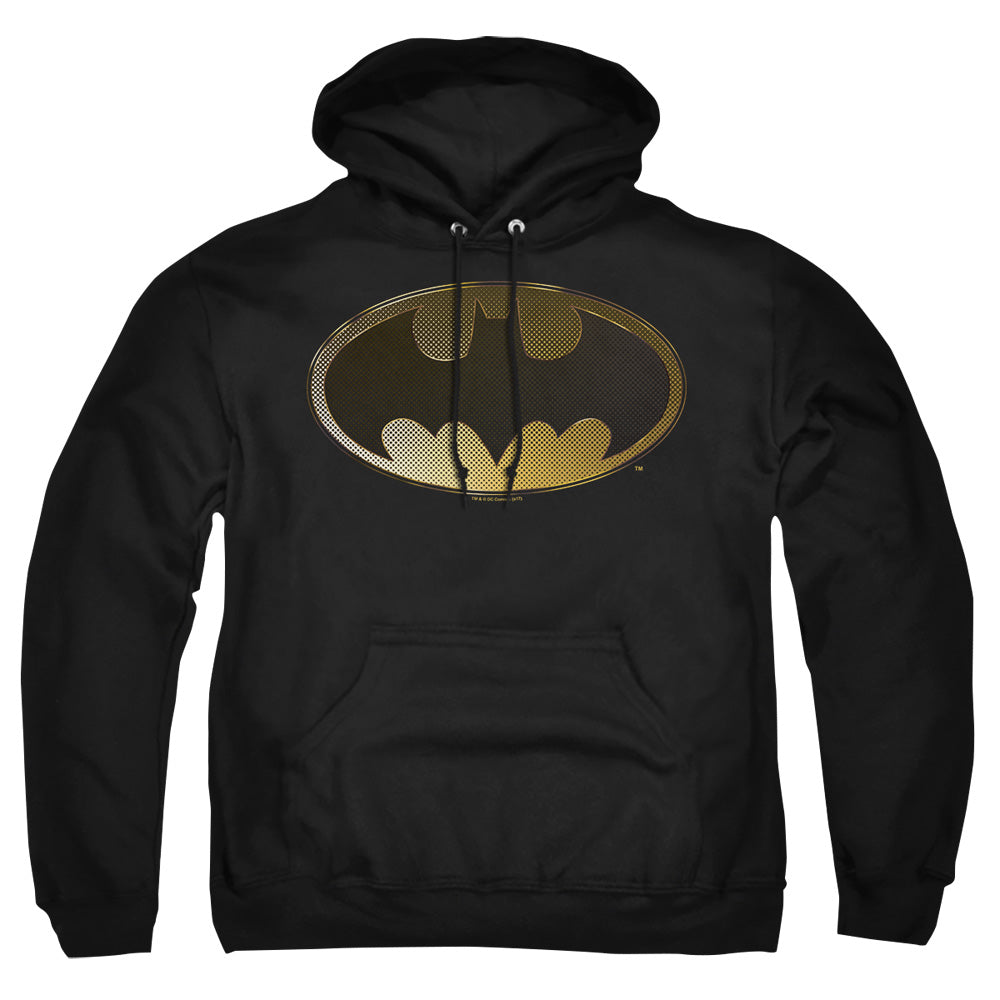 Batman Halftone Bat Mens Hoodie Black