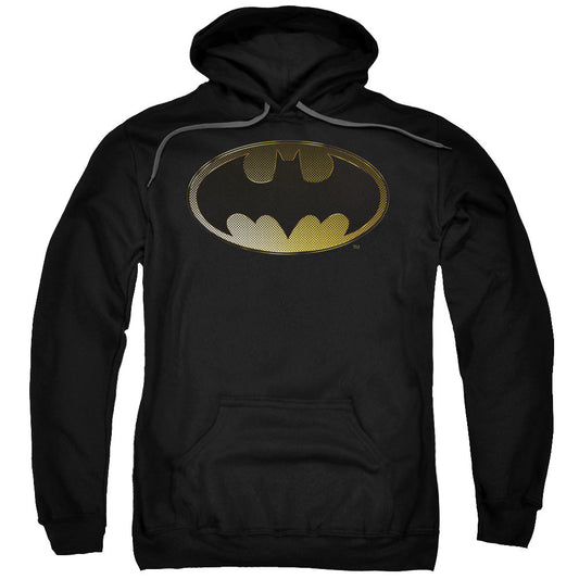 Batman Halftone Bat Mens Hoodie Black