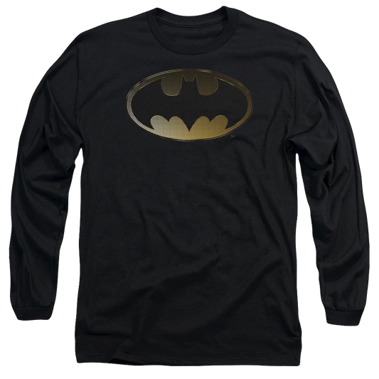 Batman Halftone Bat - Men's Long Sleeve T-Shirt