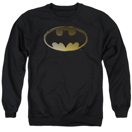 Batman Halftone Bat - Men's Crewneck Sweatshirt