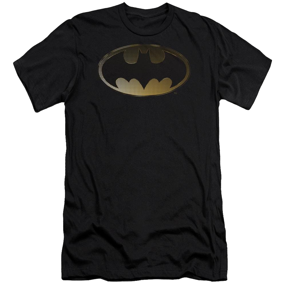 Batman Halftone Bat - Men's Premium Slim Fit T-Shirt
