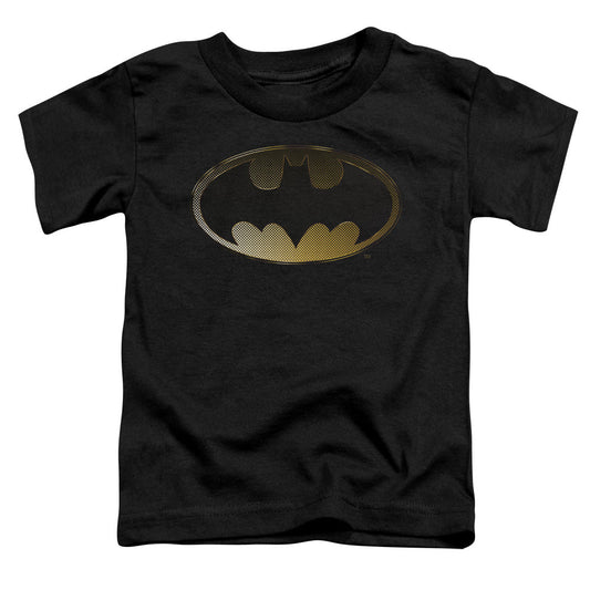 Batman Halftone Bat Toddler Kids Youth T Shirt Black