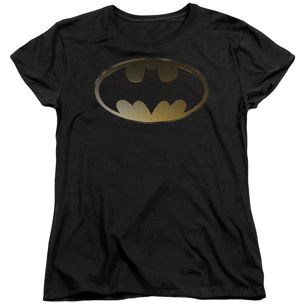 Batman Halftone Bat - Women's T-Shirt