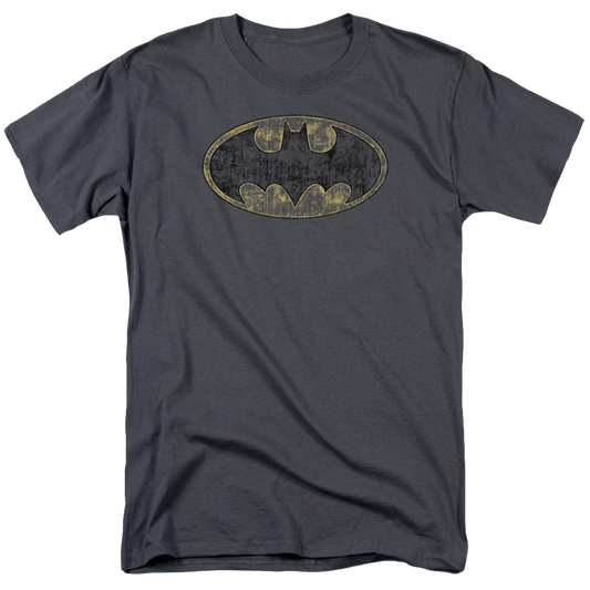 Batman Tattered Logo - Men's Regular Fit T-Shirt Style001