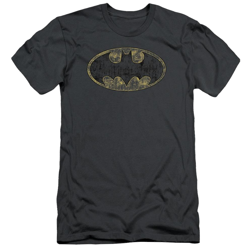 Batman Tattered Logo - Men's Slim Fit T-Shirt