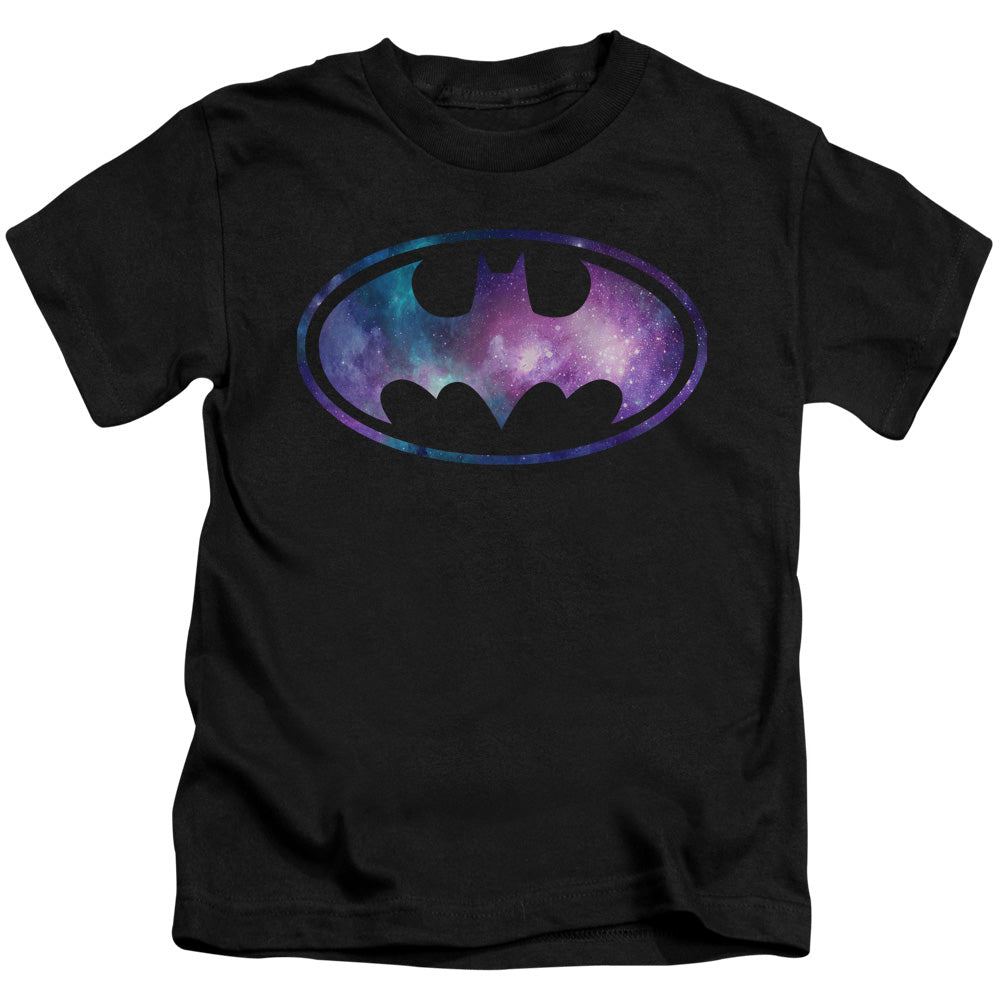 Batman Galaxy Signal Juvenile Kids Youth T Shirt Black