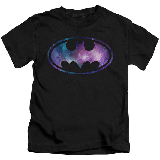 Batman Galaxy Signal Juvenile Kids Youth T Shirt Black