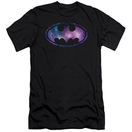 Batman Galaxy Signal Premium Bella Canvas Slim Fit Mens T Shirt Black