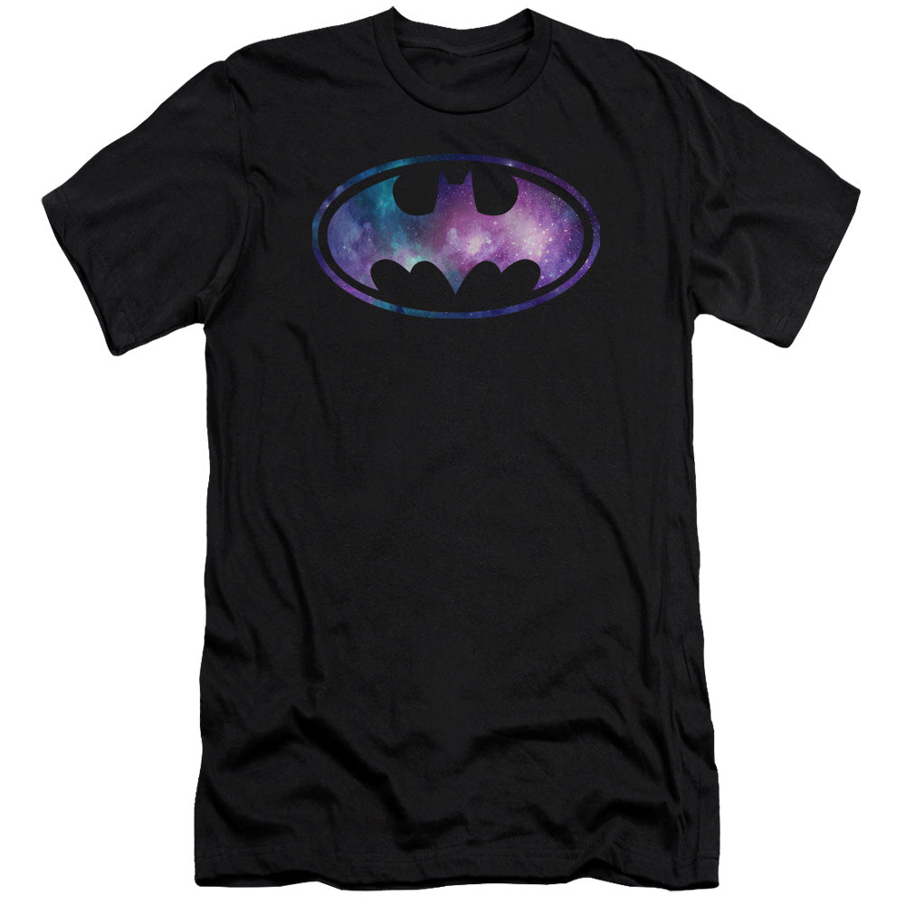Batman Galaxy Signal Slim Fit Mens T Shirt Black