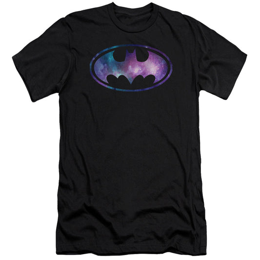 Batman Galaxy Signal Slim Fit Mens T Shirt Black