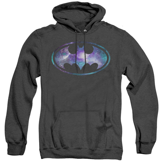 Batman Galaxy 2 Signal Heather Mens Hoodie Black