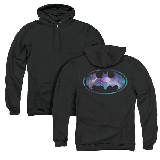 Batman Galaxy 2 Signal Back Print Zipper Mens Hoodie Black