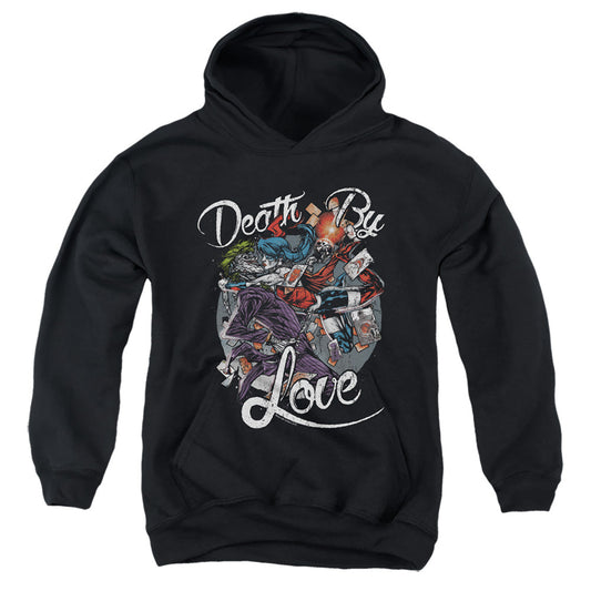 Batman Death By Love Kids Youth Hoodie Black