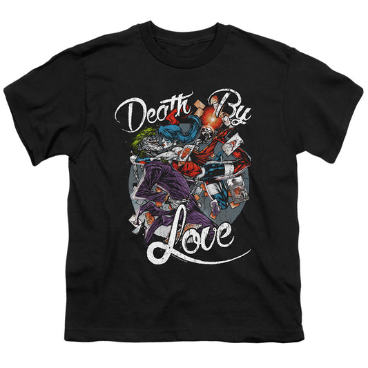 Batman Death By Love Kids Youth T Shirt Black