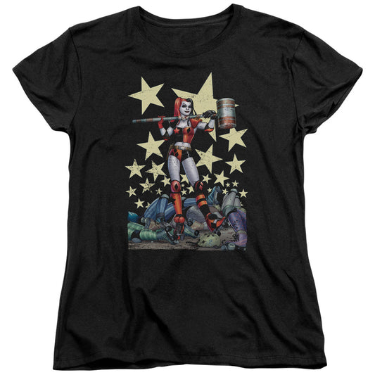 Batman Hammer Time Womens T Shirt Black