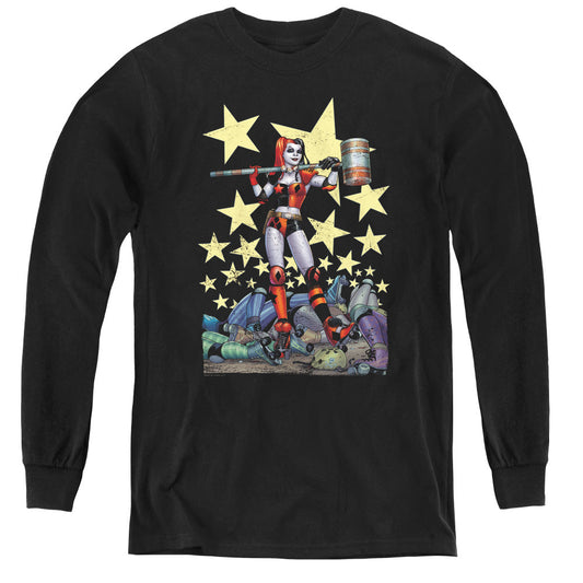 Batman Hammer Time Long Sleeve Kids Youth T Shirt Black