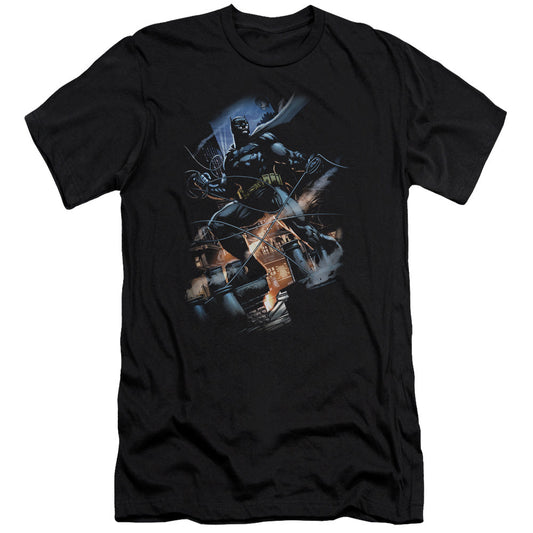 Batman Gotham Knight Premium Bella Canvas Slim Fit Mens T Shirt Black