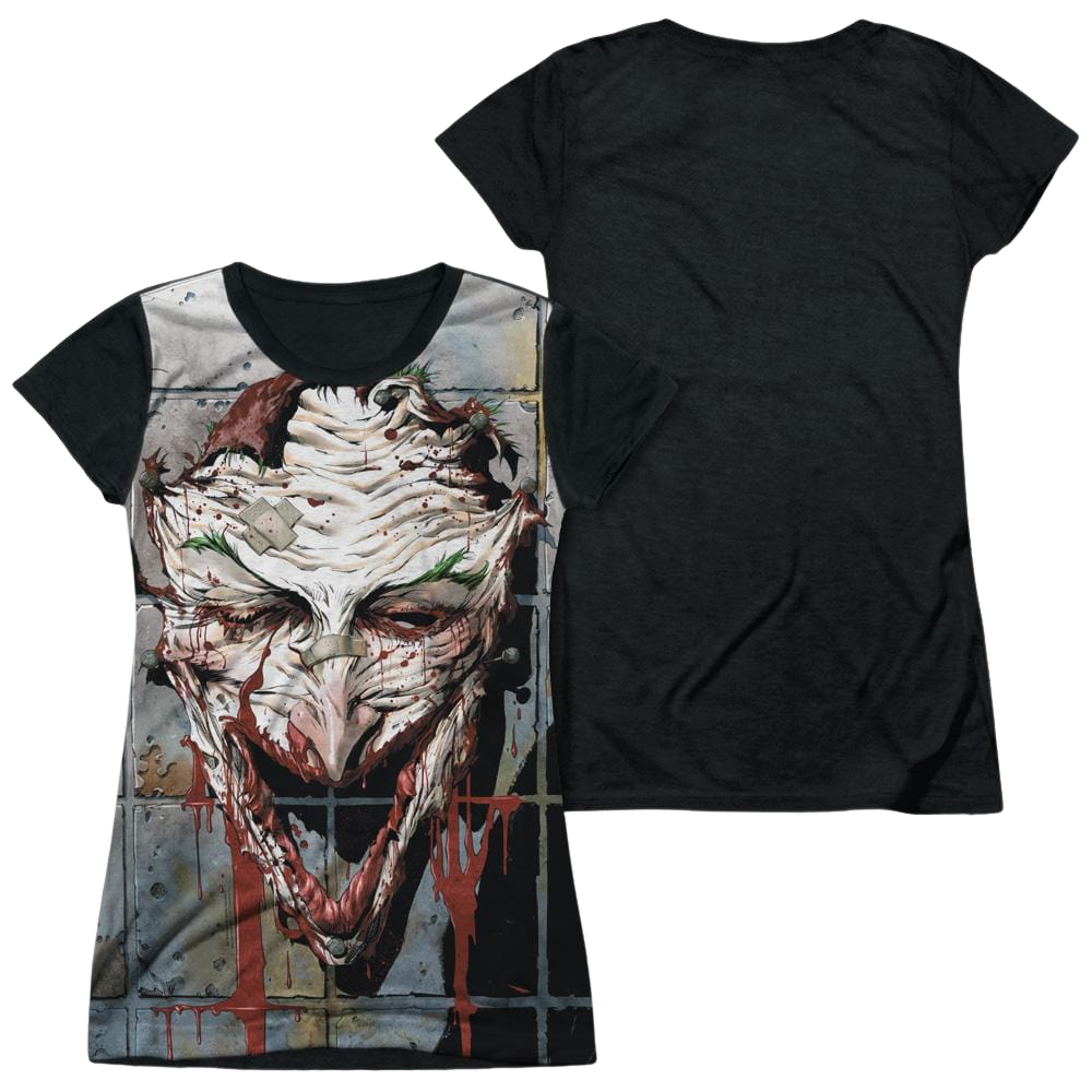 Batman Smile - Juniors Black Back T-Shirt