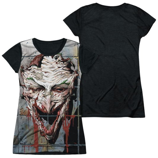 Batman Smile - Juniors Black Back T-Shirt