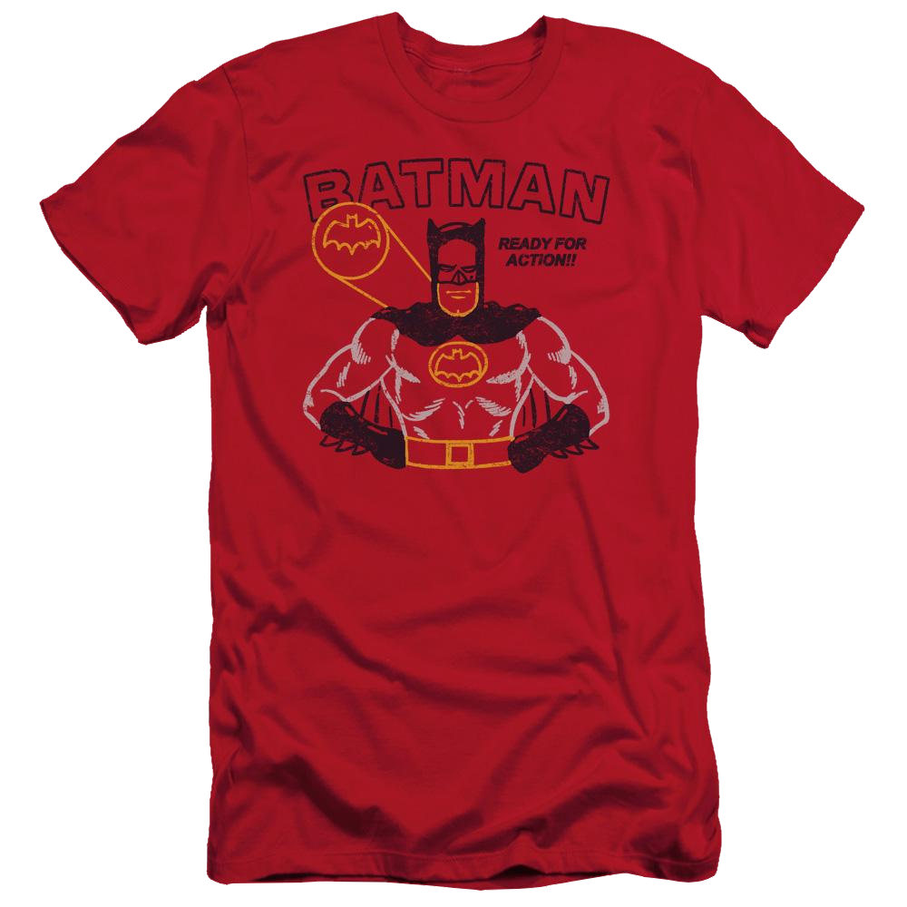 Batman Ready For Action - Men's Slim Fit T-Shirt