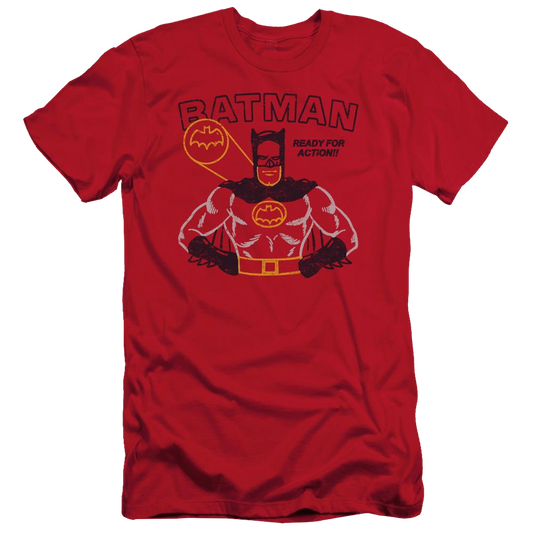 Batman Ready For Action - Men's Slim Fit T-Shirt