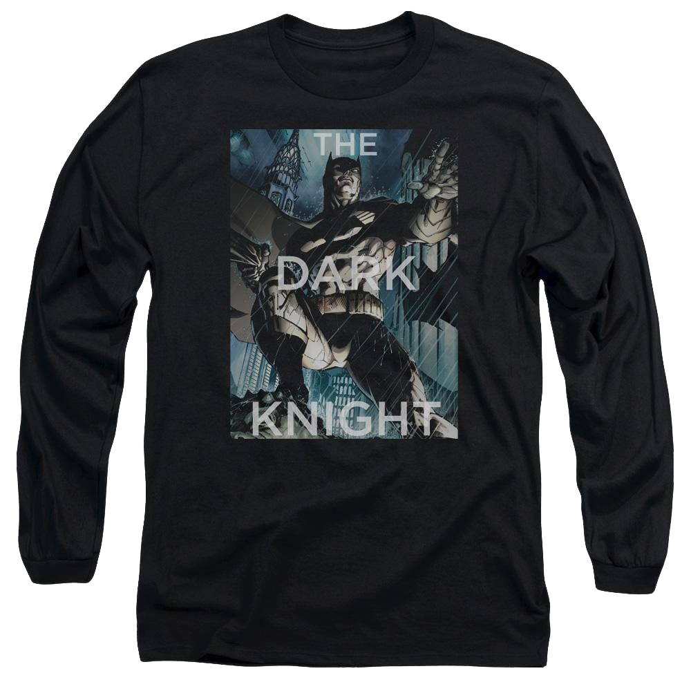Batman Fighting The Storm - Men's Long Sleeve T-Shirt