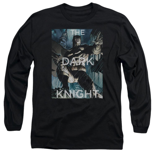 Batman Fighting The Storm - Men's Long Sleeve T-Shirt